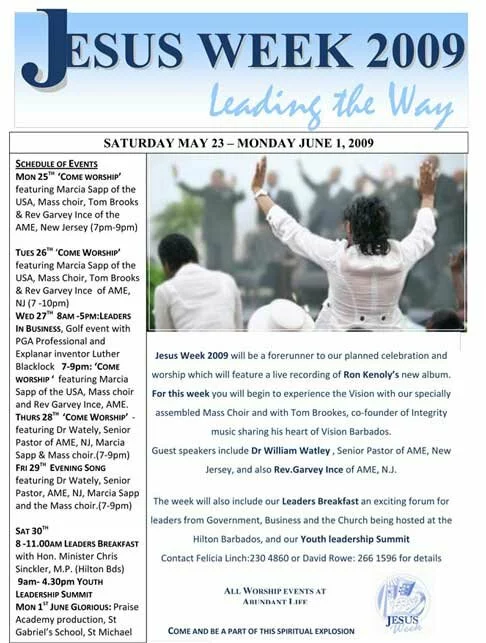 Jesus Week Barbados