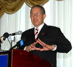 Bruce Golding in file photo